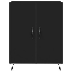 Acheter vidaXL Buffet noir 69,5x34x90 cm bois d'ingénierie