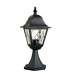 Elstead Lighting Lanterne sur piédestal d'extérieur à 1 ampoule noire IP43, E27