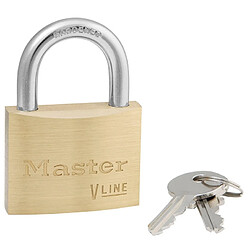 Cadenas en laiton V-Line de 60 mm - Modèle N° 4160 - MASTER LOCK