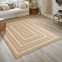 Avril Paris Tapis extérieur - 160x230cm - naturel - 100% polypropylène résistant aux UV - 1400 gr/m2 - TYCIA