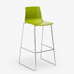 Avis Tabouret de bar de cuisine Grand Soleil 74 cm design Imola Slitta, Couleur: Anis vert