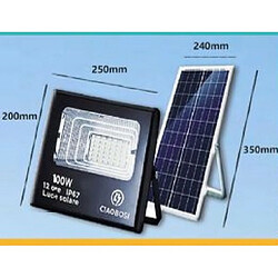 Tradex LED PANNEAU SOLAIRE PHOTOVOLTAÏQUE 100W AVEC TWILIGHT IP67 LED-9015