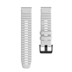 Avis Wewoo Bracelet pour montre connectée Garmin Fenix 6X 26mm Silicone Smart Watch de remplacement Blanc