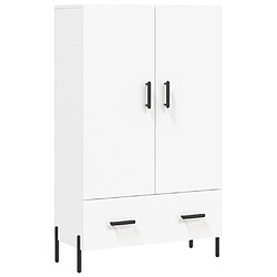 Maison Chic Buffet,Meuble de Rangement,commode pour salon,Cuisine blanc 69,5x31x115 cm bois d'ingénierie -MN13115