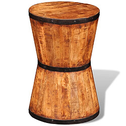 Acheter vidaXL Tabouret sablier Bois de manguier brut