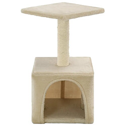 Avis Arbre à chat avec griffoirs,niche pour chat en sisal 55 cm Beige -MN61550