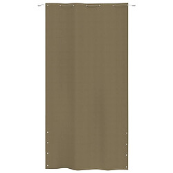 vidaXL Écran de balcon Taupe 140x240 cm Tissu Oxford