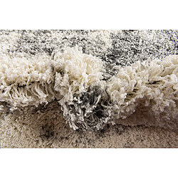 Hadorn Tapis shaggy 125x125 Gris foncé Lachen Haze pas cher