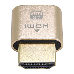 2 dans 1 HDMI DDC EDID Plug Tétine 3840x2160 Sans Tête Fantôme Affichage Émulateur pour Vidéo carte Serrure, installation Simple, Compact