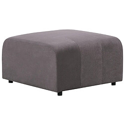 Beliani Ottoman en velours 75 x 74 cm gris foncé FALSTERBO