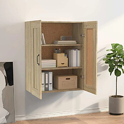 Avis Maison Chic Armoire murale suspendue,Meuble de Rangement pour salon,cuisine Chêne sonoma 69,5x32,5x90 cm -MN76308