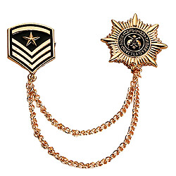 Insigne de Médaille Militaire En Alliage de Charme pour Hommes Broche Broche Bijoux Accessoires En Tissu