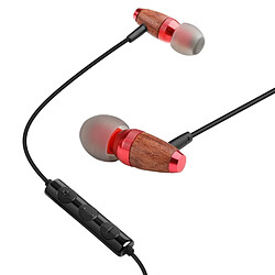 Wewoo Ecouteur Kit Mains libre rouge pour iPhone, iPad, Galaxy, Huawei, Xiaomi, LG, HTC et autres smartphones TPE Écouteurs intra-auriculaires avec microphone, 