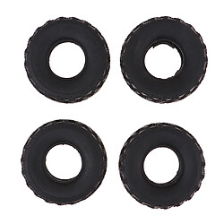 Remplacement de pneus de pneu en caoutchouc 4pcs doux pour des pièces de rechange de camion de l'armée 1/16 WPL