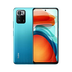 Xiaomi Redmi Note 10 Pro Redmi Note 10 Pro Chine Version 6.6 pouces 2400x1080P FHD + Affichage 5G Smartphone 6GB 128 Go de 5000mAh Batterie MiUI 12.5-Bleu