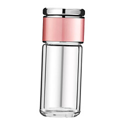 Bouteille D'eau Bouteille De Thé Portable Avec Passoire Invisible Cadeaux Pour Hommes Femmes Argent 350 Ml