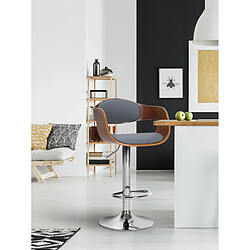 Non Tabouret de bar Kingston C simili cuir 