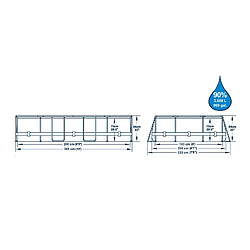 Acheter Piscine Hors-sol Tubulaire Bestway Power Steel Ovale 305x200x84 cm Épurateur à Cartouche de 1 249 L/H