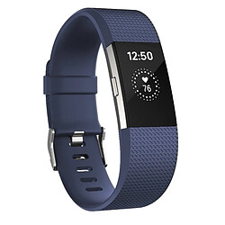 Wewoo Bracelet pour montre connectée Dragonne sport ajustable carrée FITBIT Charge 2 bleu aqua 