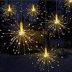 Avis BESTA Guirlande lumineuse, 120 feux d'artifice guirlande lumineuse étanche Guirlande lumineuse de Noël avec télécommande à piles