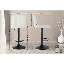 Non Tabouret de bar Peru velours noir 