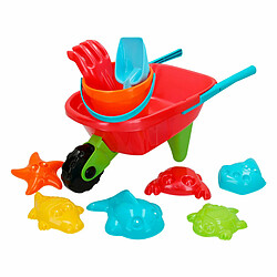 Color Baby Set de jouets de plage Colorbaby Chariot polypropylène (10 Unités)