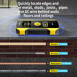 Avis None Détecteur mural FNIRSI WD-02, trou de positionnement, mode de détection de métal/bois/fil AC