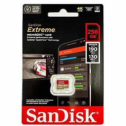 SanDisk Extreme carte mémoire Micro SDXC 256 Go A2 Classe 10 U3 V30 vitesse de lecture 190Mo/s ,écriture 130Mo/s version 2022