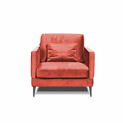 MAISON AUBERTIN Fauteuil Splendido Velours Rose 1 Place