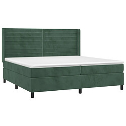 Acheter Sommier à lattes,Cadre à lattes de lit pour Adulte matelas et LED Vert foncé 200x200 cm -MN58563