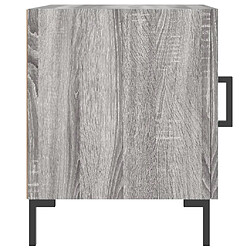 Maison Chic Table de chevet, Table de Nuit pour chambre salon sonoma gris 40x40x50 cm bois d'ingénierie pas cher