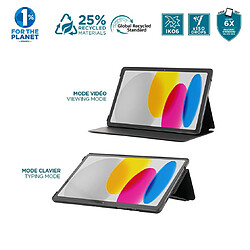 Avis Coque de protection folio mobilis relife - pour ipad 10.9' (10th gen) - 25% matériaux recyclés - noire