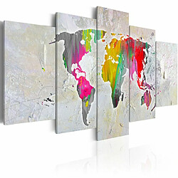 Paris Prix Tableau Imprimé Illustration of the World 100 x 200 cm