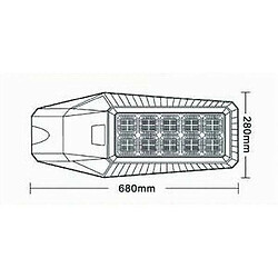 Tradex LED SOLAIRE SPOT EXTÉRIEUR LUMIÈRE FROIDE SL-606-250-6500K