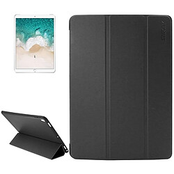 Wewoo Coque noir pour iPad Pro 10.5 pouces Texture en peau d'agneau + étui de fond en silicone horizontale Flip en cuir avec trois pliage titulaire et fonction de sommeil