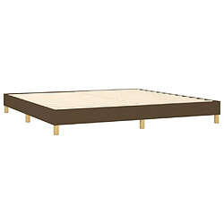 Acheter Maison Chic Lit adulte- Lit + matelas,Sommier à lattes de lit avec matelas Marron foncé 200x200 cm -GKD67154