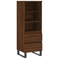 Maison Chic Buffet,Meuble de Rangement,commode pour salon,Cuisine Chêne marron 40x36x110 cm Bois d'ingénierie -MN43221