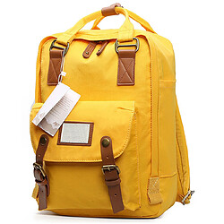 Yonis Sac à dos Voyage Sac à Dos Etudiant Ecole Cartable 38 * 28 * 15 cm Jaune YONIS