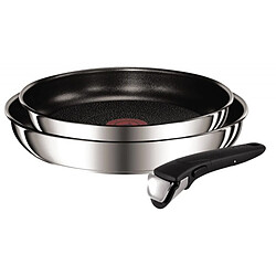 Tefal Set poêles 2 poêles 22/26 et Poignée Ingenio Basic