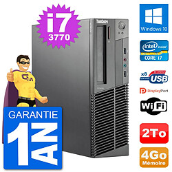 PC Lenovo M92p SFF Intel i7-3770 RAM 4Go Disque Dur 2To Windows 10 Wifi · Occasion 