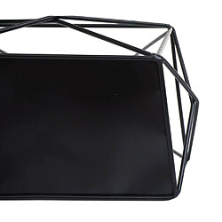 Mendler Étagère murale HWC-K79, Étagère suspendue Étagère de décoration Étagère de cuisine, métal 44x23x11cm ~ noir pas cher