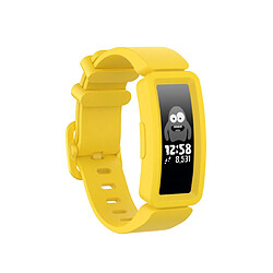 Wewoo Bracelet pour montre connectée Fitbit Inspire HR / Ace 2 Silicone Smart Watch de remplacement Jaune