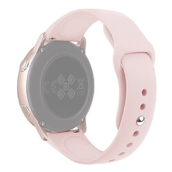 Acheter Wewoo Bracelet pour montre connectée Galaxy Watch Active 2 Smart couleur unie de poignet en siliconeTaille L Rose