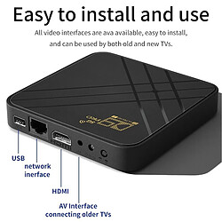 Box Android TV 4K HD 8GB+128GB WiFi Dual-Band Prêt Pour Streaming YONIS