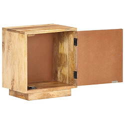 vidaXL Table de chevet 40x30x45 cm Bois de manguier solide