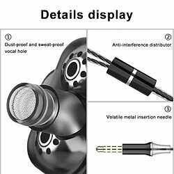 Avis Casque Filaire Hifi Subwoofer Écouteurs Intra-Auriculaires 3,5 Mm Stéréo Ergonomiques Noir