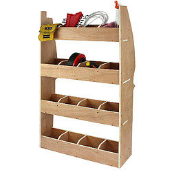 Monster Racking Meuble de Rangement en Contreplaqué Bouleau pour Citroën Berlingo II SWB, Etagères de Rangement pour Fourgon et Véhicules Utilitaires, 67.5cm x 116cm x 28.5cm