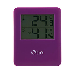 Thermomètre Hygromètre magnétique à écran LCD - Violet - Otio