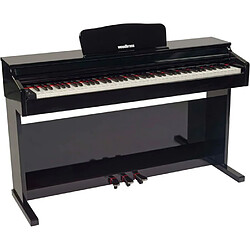 NC Piano numérique meuble WOODBRASS DP2 - Toucher lourd réaliste 88 touches - Bluetooth - Noir laqué