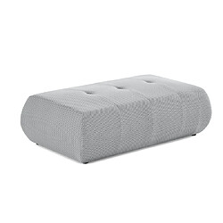 Lisa Design Onyx - pouf d'appoint - en tissu mailles 3D Onyx - pouf d'appoint - en tissu mailles 3D - Gris clair